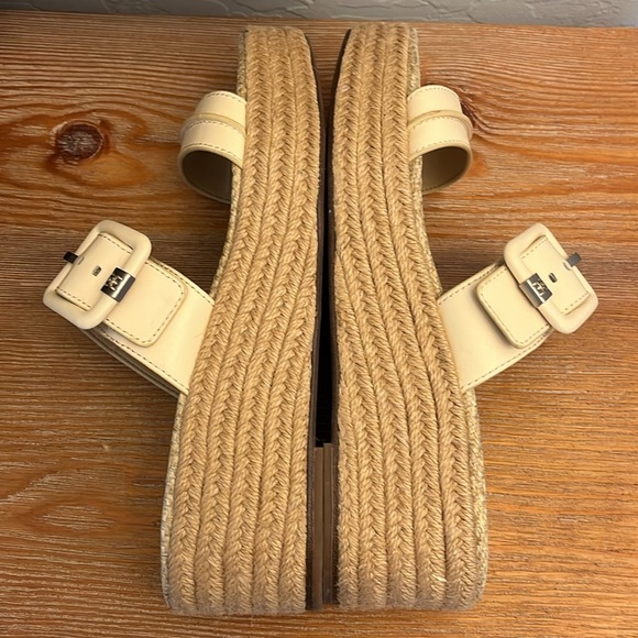 SAM EDELMAN Carson Espadrille Wedge Sandal- Color: Bleached Wheat- Size 10.5 - Picture 6 of 12